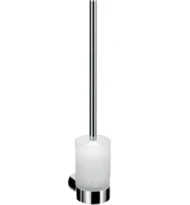 EMCO Fino porte-brosse verre de cristal satiné chromé
