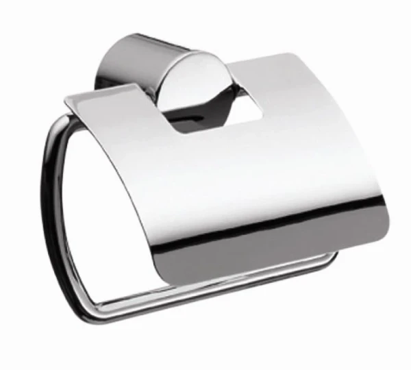 Emco Rondo 2 papierrolhouder met deksel  - chroom