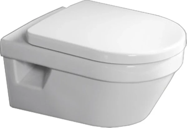 Villeroy & Boch Architectura toilette suspendue PACK (toilette suspendue + siège avec softclose) - blanc CeramicPlus - B370xD530 mm