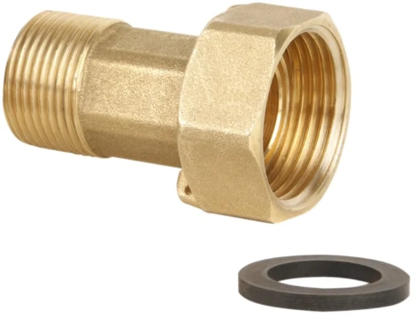 Rossweiner laiton raccord 2-pièces inclusif joint MF 1/2 x 3/4 - prix par pièce