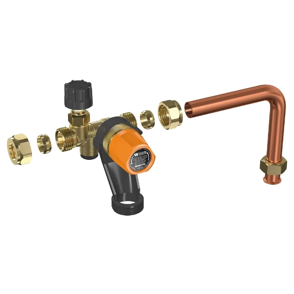 Watts BI15 boilerveiligheidsgroep knel 15 x 15 mm - met aansluitbocht