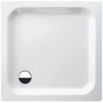 Bette receveur de douche acier émaillé 900 x 750 x 65 mm - blanc - extra plat