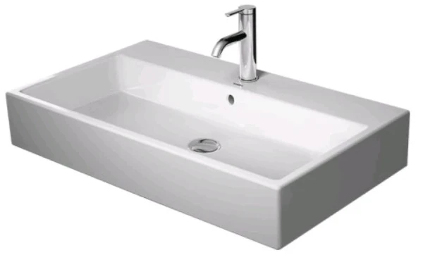 Duravit Vero Air wastafel 800 x 470 mm - wit - met kraangat - met overloop - geslepen