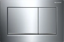 GEBERIT Twinline30 bedieningsplaat kunststof 2 toetsen glansverchroomd