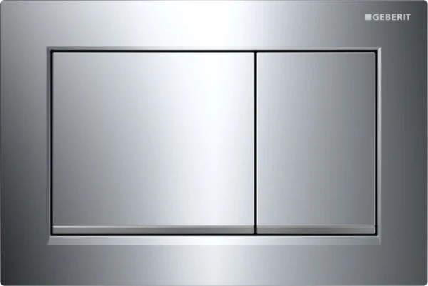 GEBERIT Twinline30 bedieningsplaat kunststof 2 toetsen glansverchroomd