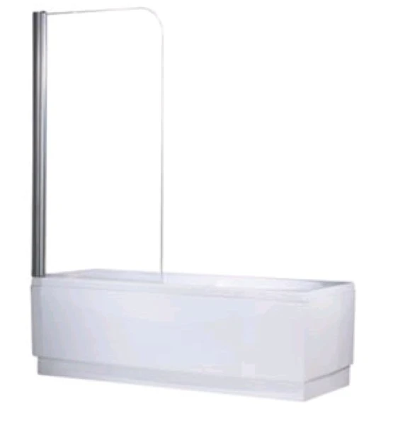 AURORAN175-1K NOVELLINI Aurora 1 badklapwand 1-delig omkeerbaar 6mm B750 H1500mm chroom/helder glas