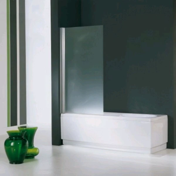 AURORAN180-1K NOVELLINI Aurora 1 badklapwand 1-delig omkeerbaar 6mm B800 H1500mm chroom/helder glas