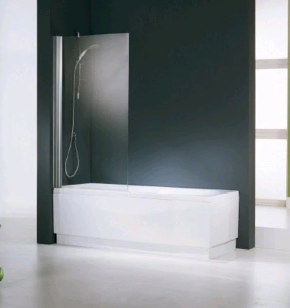 NOVELLINI Aurora 1 badklapwand 1-delig omkeerbaar 6mm B850 H1500mm wit/helder glas