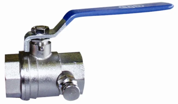 SLS kogelafsluiter m aftapper 5/4"FF chroom