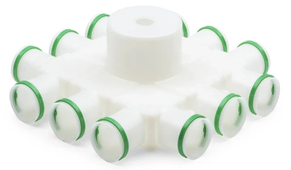 DISTRIBUTEUR VASCO EASYFLOW BETON 75 - 160 synthetique encastrer anti statique - 12 raccordements