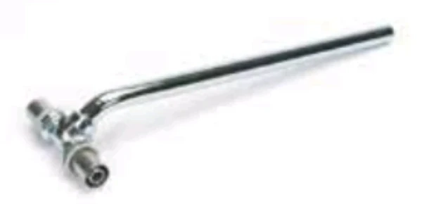 BEGETUBE Alpex aansl buisje m perskopp T-stuk 20/2 - 290cm messing