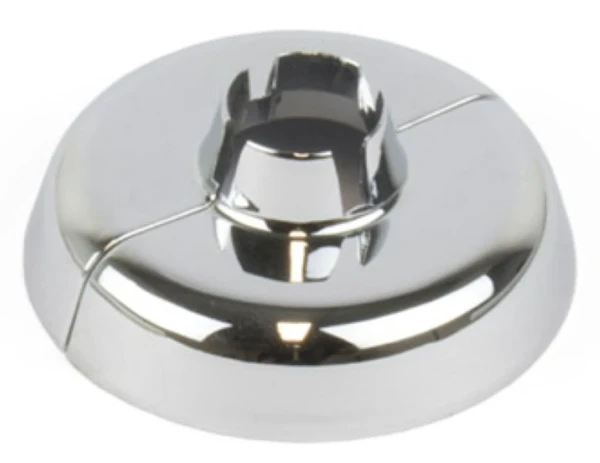 Begetube Optima afdekrozet enkel - chroom