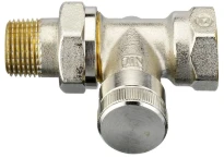 Danfoss raccord radiateur droit chromé type RLV15 1/2"