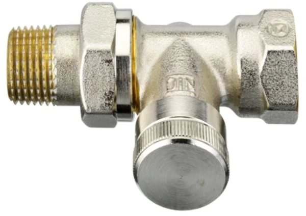 Danfoss raccord radiateur droit chromé type RLV15 1/2"