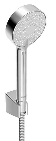 Hansa HansaBasicjet douchette 95 mm - 3 jets - chromé (contient: douchette - flexible de douche 1500 mm - support mural) - prix par set