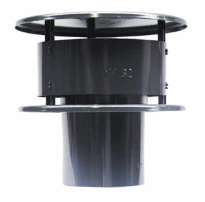 zwarte alu tregakap (Nelsonkap) 100mm