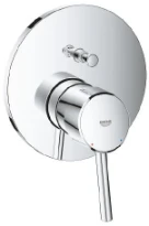 Grohe New Concetto 1-gr kleurenset vr bad/douchemengkraan chroom in comb Rapido SmartBox