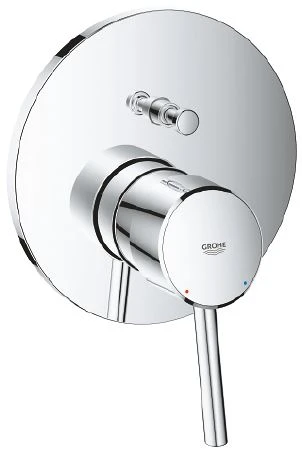 Grohe New Concetto 1-gr kleurenset vr bad/douchemengkraan chroom in comb Rapido SmartBox