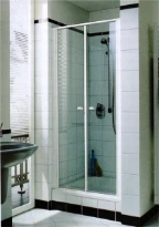 KERMI Ibiza 2000 pendeldeur helder gl Nis 66.5-70x185cm zilver mat