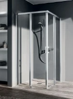 KERMI Liga HK.inst z bodempr L  helder gl (tub) 1/2 d 775-800x2000mm zilver mat