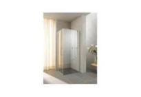 KERMI Raya zijwand helder gl 985-1005/2000mm zilver mat