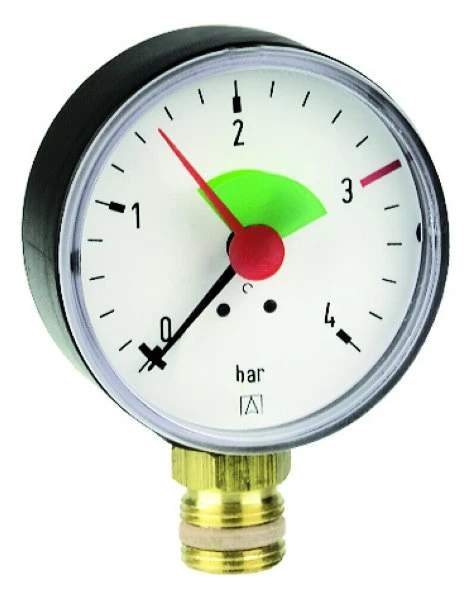 Euro-Index manomètre radial 63 mm x 1/4 - bar