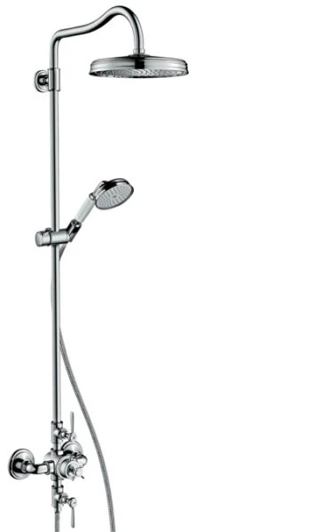 DOUCHEZUIL AXOR MONTREUX showerpipe chroom best.uit thermostaat-handdouche-flex.-hoofddouche