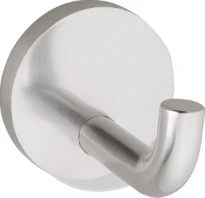 HEWI enkele haak 80mm diep, rozet 70mm RVS