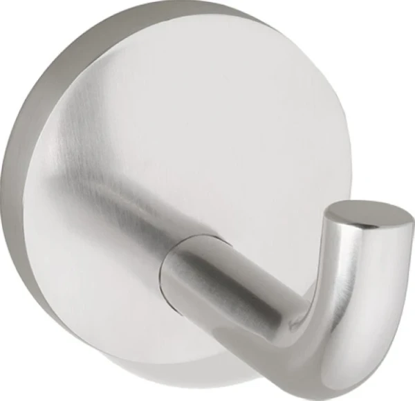 HEWI enkele haak 80mm diep, rozet 70mm RVS