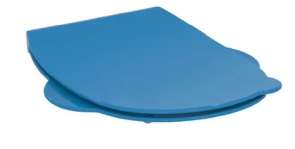 Ideal Standard Contour 21 siège des toilettes met handgreep - bleu - pour toilet d'enfants