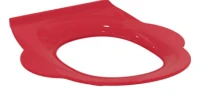 Ideal Standard Contour 21 siège des toilettes sans couvercle met handgreep - rouge - pour toilet d'enfants