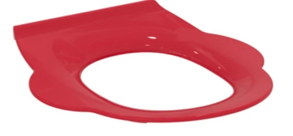 Ideal Standard Contour 21 siège des toilettes sans couvercle met handgreep - rouge - pour toilet d'enfants