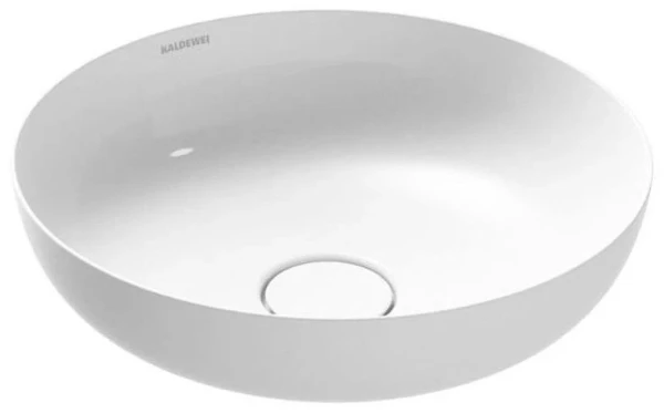 Kaldewei Miena wastafelschaal rond 380 mm - alpine wit - zonder kraangat - zonder overloop - pareleffect