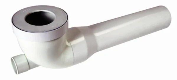 NICOLL wc-aansl.stuk haaks lang aftak 50mm 90mm