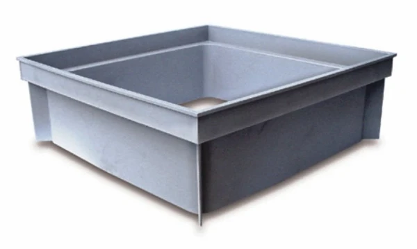 Nicoll RIO rehausse recoupable pour chambre de visite 300 x 300 mm - gris clair