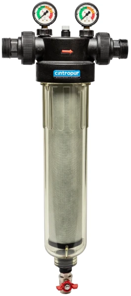 FWCCNW400 Cintropur NW400 waterfilter 6/4 x 6/4 - 25 micron - debiet 12000 l/u - met manometers