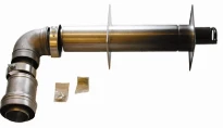 Remeha RGA ventouse horizontale set complet pour Q Pro 65-90-115 100/150mm alu/pp