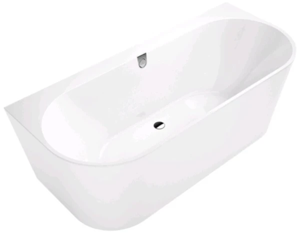 Villeroy & Boch Oberon 2.0 bad back-to-wall quaryl 1800 x 800 mm - blanc - avec pieds