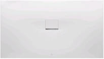 Villeroy & Boch Squaro Infinity receveur de douche 1600 x 900 x 40 mm - edelweiss - avec cache d'écoulement - avec bord chromé