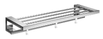 EMCO Loft badhanddoekleggerm houder en 3 haakjes L60  x D10 cm chroom