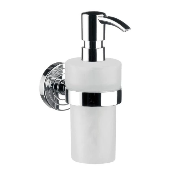 Emco Polo zeepdispenser kunststof wit chroom