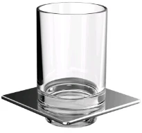 Emco Art glashouder chroom incl glasdeel