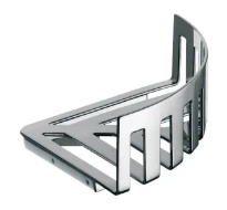 Emco System 2 panier d'angle fixation murale invisible mesure de coin 180 mm - chromé