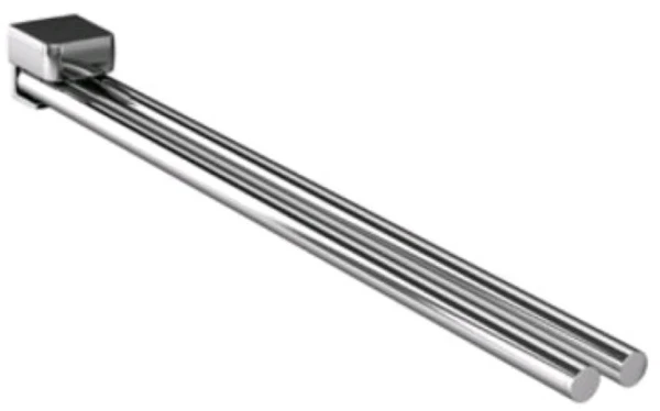 EMCO Trend 2-d handdoekhouder 450mm draaibaar chroom