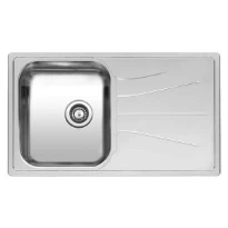 REGINOX Diplomat ECO 10 inb.spoeltafel omkeerbaar 1B B860xD500xD0.8mm RVS