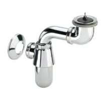 Viega chromé siphon bouteille avec crépine 5/4 x 32 mm - gain de place - sans tube mural - chromé