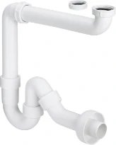 Viega PP siphon tubulaire simple 5/4 x 40 mm - blanc synthétique