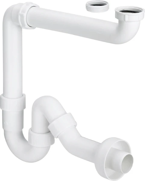 Viega PP siphon tubulaire simple 5/4 x 40 mm - blanc synthétique