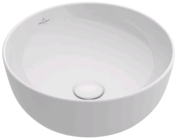 Villeroy & Boch Artis opbouwwastafel rond 430 mm - wit - zonder kraangat - zonder overloop