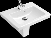 Villeroy & Boch Subway 2.0 lave-mains pour meuble bas 500 x 400 mm - blanc - avec trou de robinet - avec trop-plein